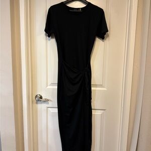 Ralph Lauren Black Sheath Midi Dress